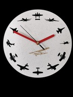 Zegar z motywem lotniczym prezent eko GRAWER IMIĘ