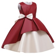 Sukienka, dziewczęca sukienka z segmentowym łączeniem materiału, sukienka