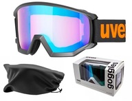 Gogle Narciarskie Snowboard UVEX Athletic CV Black Mirror Blue S2