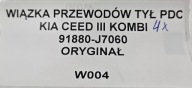 bundle CZUJNIKOW PDC rear part 4 PDC KIA CEED III KOMBI