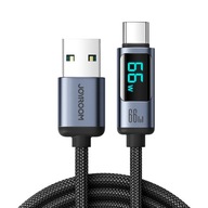 Kábel Usb C - Usb A 66W 1.2m s LED displejom