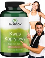 Kyselina kaprylová 600mg Tráviaci systém Swanson 60 kapsúl