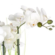 Storczyk sztuczna orchidea w doniczce srebrna 53cm