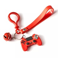 Brelok do kluczy Gracza Gamera Pad z dzwonkiem czerwony prezent dla gracza