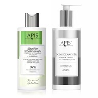 APIS Posilňujúci šampón 3% Baicapil 300ml + Gél na umývanie tváre 300ml