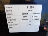 BMW E39 door rear. right lak. 317/5 kombi lift