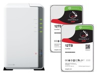 NAS Synology DS223j + 2x 12TB Seagate IronWolf