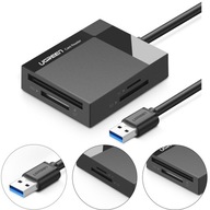 CZYTNIK KART PAMIĘCI MICRO SD / SD CR125 KABEL 1M - USB 3.0 CF/MS UGREEN