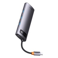 BASEUS HUB adapter przejściówka 8w1 Typ C na 3x USB3.0 / PD / HDMI 4K 60Hz