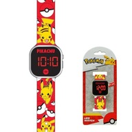 POKEMON PIKACHU POKEBALL ZEGAREK LED DLA DZIECKA