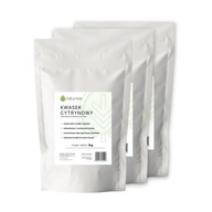 3x naturove Kyselina citrónová eko vegánske čistenie pre dospelých 3 kg