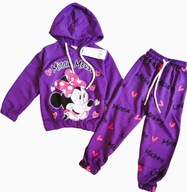 ZARA DISNEY MINNIE dres KOMPLET dresowy kaptur 128 / 8-9 lat