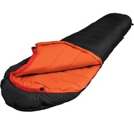 Śpiwór Bessport ORANGE-RED 230 cmx 80cmx55cm Czarno pomarańczowy