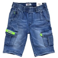 SPODENKI JEANS bojówki TRAPER r 8 -122/128 cm