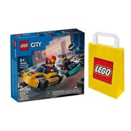 LEGO CITY č. 60400 - Motokáry a pretekári + Darčeková taška LEGO
