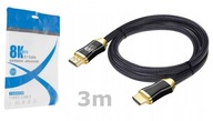 Kabel HDMI 2.1 Premium 8K 60Hz UHD 3m