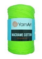 Sznurek do makramy YarnArt MAcrame Cotton 2,5-3mm, nr 801 neonowy zielony
