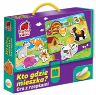 Gra z rzepami Kto gdzie mieszka? Gra Edukacyjna