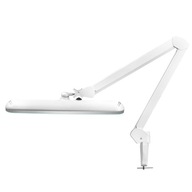 Dielenská LED lampa Elegante 801-s so zverákom standard biela