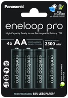 Nikel-metal-hydridové batérie (NiMH) Eneloop AA (R6) 2500 mAh 4 ks