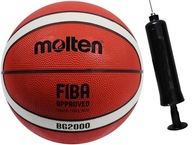 PIŁKA KOSZYKOWA DO KOSZYKÓWKI MOCNA ATEST FIBA MOLTEN B5G2000 r. 5 + POMPKA