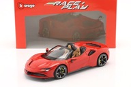 Model 1:18 Bburago Ferrari SF90 Spider 2021 red