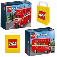 LEGO Creator 40220 London Bus Autobus Piętrowy Klasyk Klocki 7+ Torba