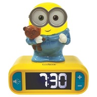 Budzik z nocnym światłem 3D Minionki