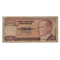 Banknot, Turcja, 100 Lira, UNDATED (1984), KM:194b