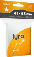 Koszulki na karty Rebel (41x63 mm) "Mini American Medium" Lyra , 100 sztuk