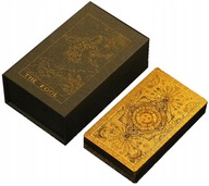 Zestaw Klasycznych Kart Tarota Wrozba Tarot Sun Gold Foil Tarot Deck