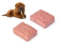 Mokra karma mięso mrożone surowe dla psa wołowina drób zestaw 25kg BARF