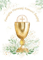 Karnet A5 Komunia Eucharystia