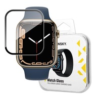 Hybridné ochranné sklo pre Apple Watch 7/8/9 45mm Watch Glass čierne