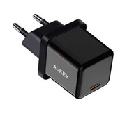 Ładowarka sieciowa uniwersalna Aukey USB-C PowerDelivery 20W Czarna