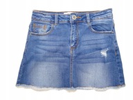 Spódniczka jeans przetarcia Zara 8 lat 128 USA