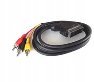 kabel 3RCA chinch - SCART IN stereo AV - 1.2 m