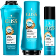 Gliss Aqua Revive Šampón + kondicionér sada na vlasy 3x 200ml