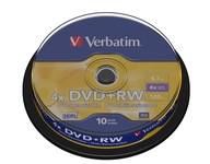 VERBATIM DVD+RW 4,7GB 4x cake 10 wielokrotny zapis