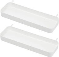 Ikea SKADIS Półka, biała, 28 x 9 x 3 cm, zestaw 2 szt., 28 x 9 x 3 cm