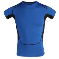 Pánska posilňovňa Kompresné Fitness Šport Cyklistika Atletické tričká Top M Blue