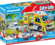 Playmobil City Karetka Pogotowia Ambulans Światło Dźwięk Figurki Akcesoria