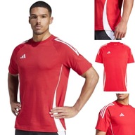 KOSZULKA ADIDAS TIRO 24 SWEAT TEE SPORTOWA TRENINGOWA PIŁKARSKA CZERWONY L