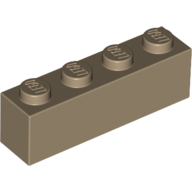 LEGO Klocek Belka 1x4 DARK TAN 3010 NOWY