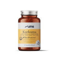 UNS Kurkuma 550 mg + Piperín 10 mg - 60 vcaps