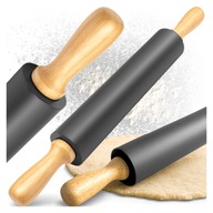 TÉSZTAHENGER SZILIKON FORGÓ KONYHAI SÜTŐ NAGY 38,5 CM