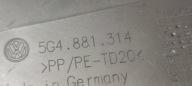 plastic seat front right Volkswagen Caddy 5G4881314