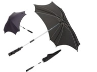 Dáždnik do kočíka Anex 80 cm čierny