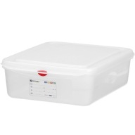 ÉLELMISZER TARTÁLY GN 1/2 CÍMKÉVEL ÉS FEDÉLLEL 6.5L PROFESSZIONÁLIS