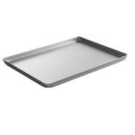 Taca cukiernicza piekarnicza ekspozycyjna z aluminium 400x300x20mm srebrna